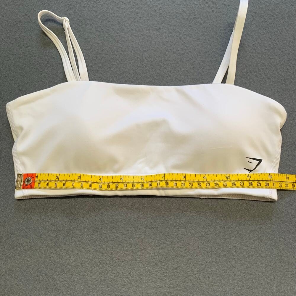 NWOT Gymshark White Bandeau Sports Bra Small B2A6Y - Picture 5 of 6